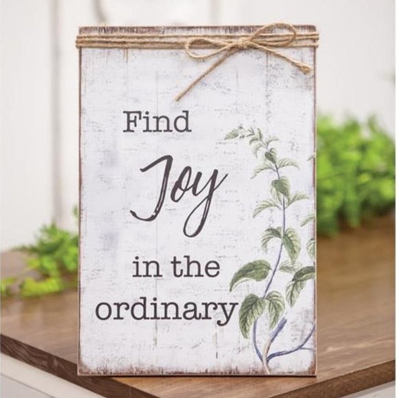Other - NWT Find Joy Jute Wrapped Sign